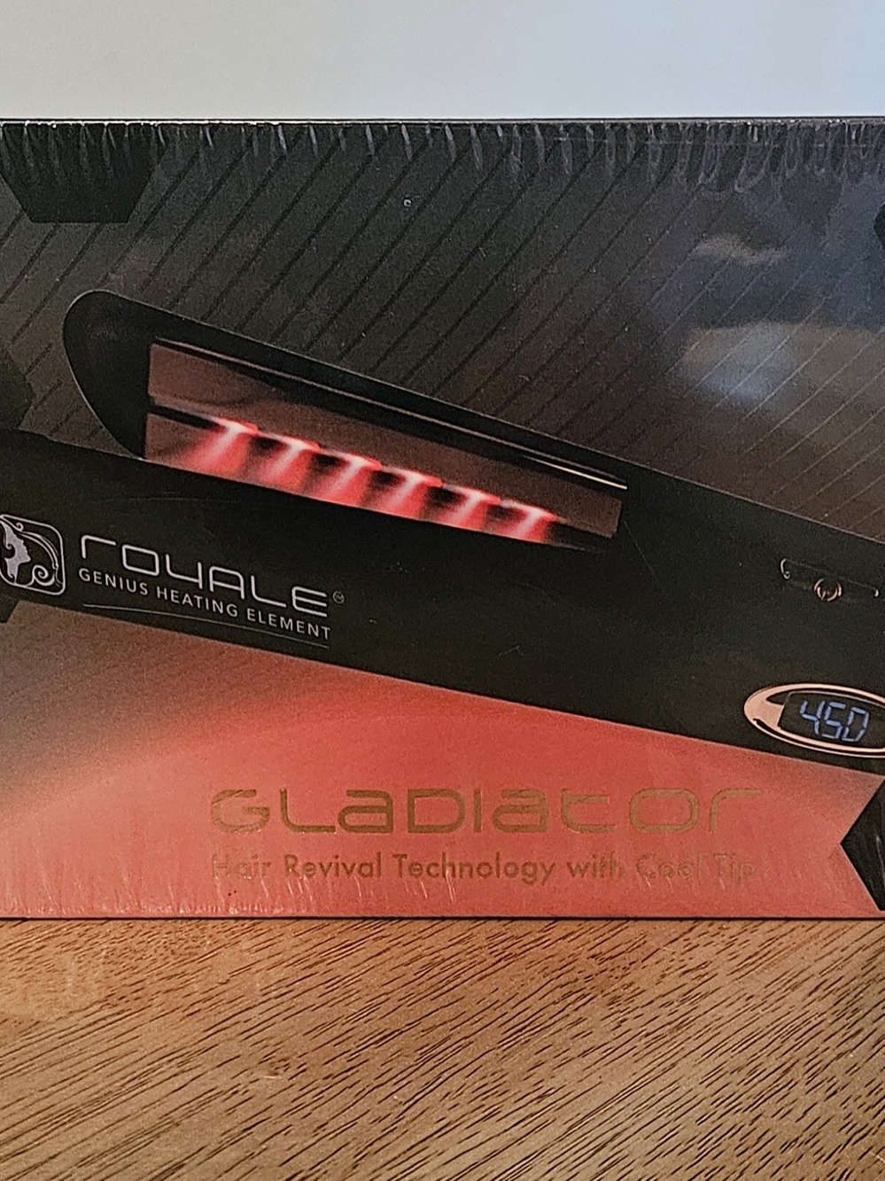 Royale Gladiator Hair Straightener Hair Revival Technology With Cool Tip. New